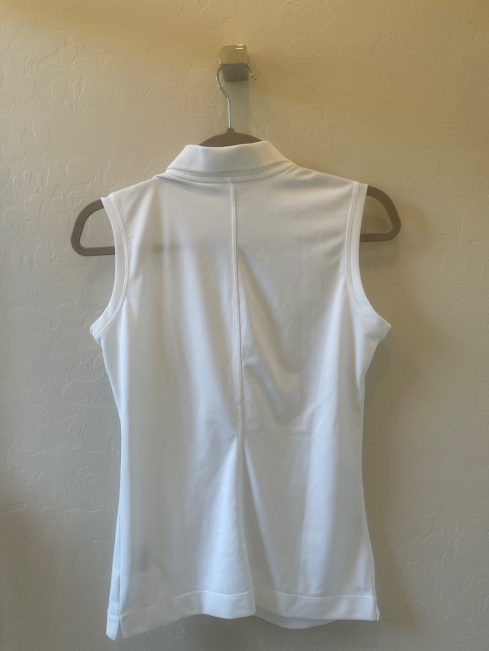 Nike Golf Dri-fit Size S Sleeveless White Polo Top - Picture 5 of 5